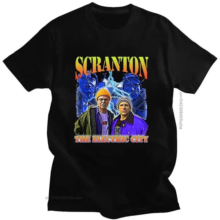 T-Shirt surdimensionné le bureau Dunder Mifflin Dwight émission de télévision Scranton t-shirts homm
