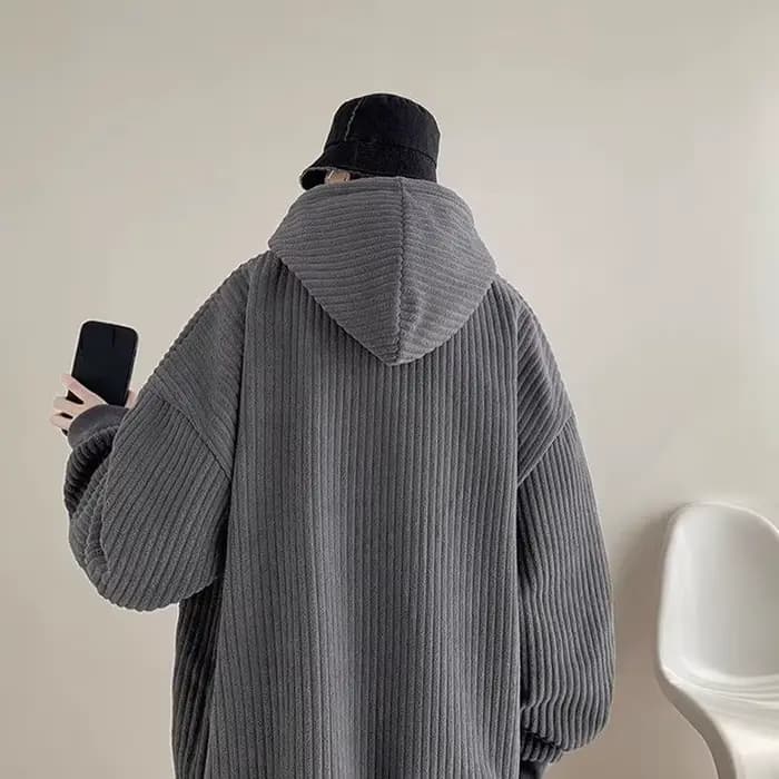 Sweat à capuche en velours côtelé Wstring pour homme
