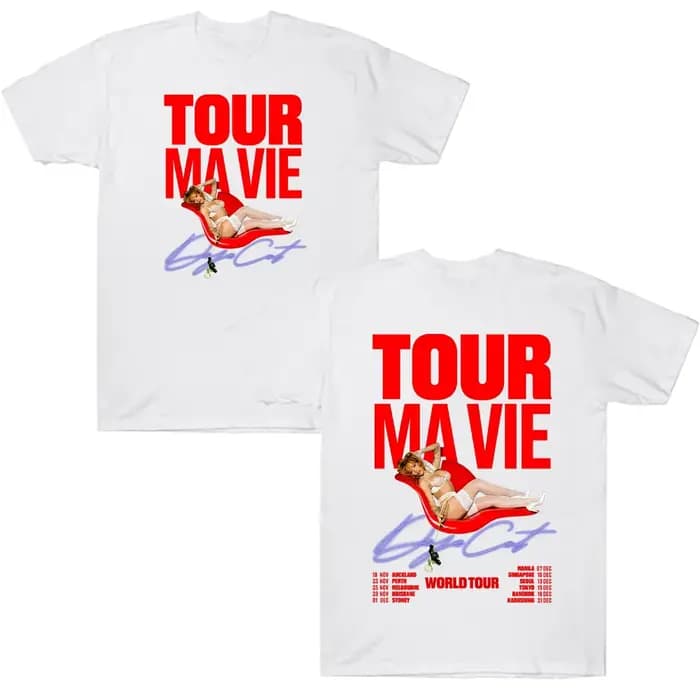 Doja Cat World Tour 2025 t-shirt graphique vêtements pour hommes Harajuku mode unisexe coton T-shirts décontracté confortable surdimensionné Streetwear