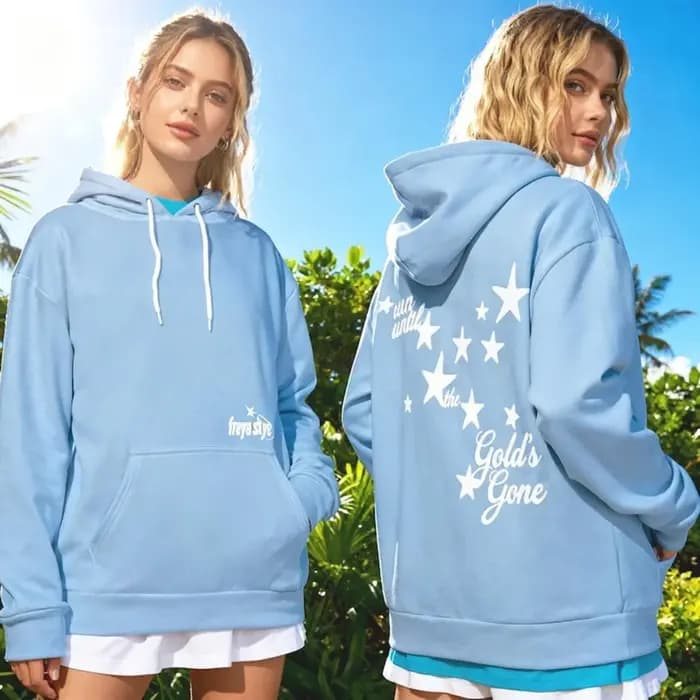 Freya Skye Merch Golds Gone – sweat à capuche bleu pour femmes et hommes