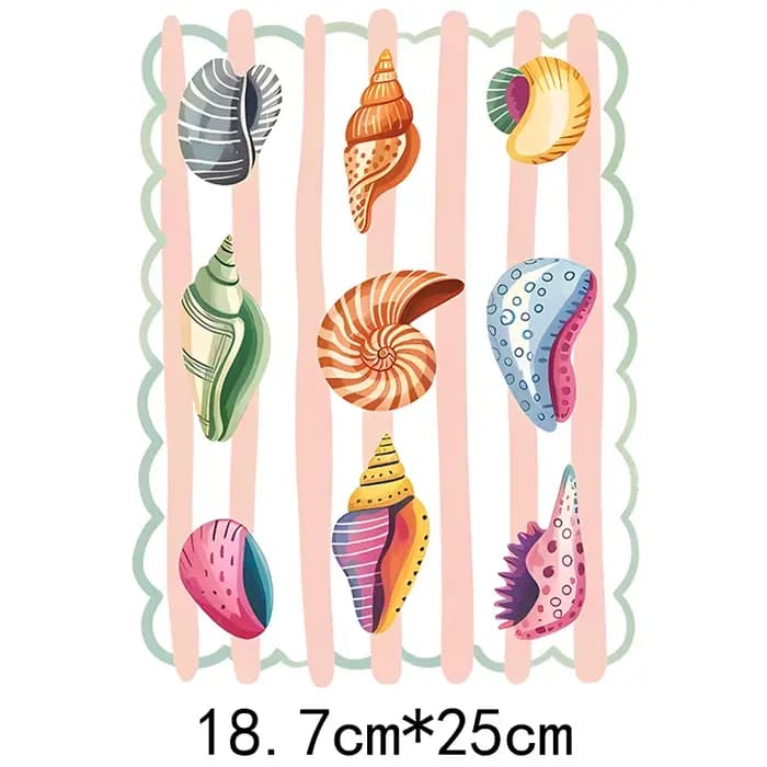 Vêtements DTF colorés avec motif tortue de mer