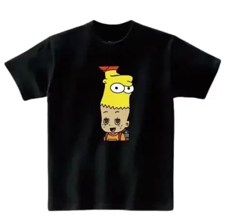 T-shirt simple d'été - 100% coton - Manches courtes - Haut