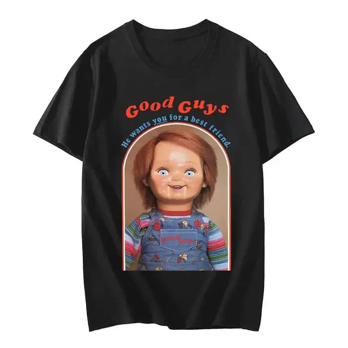 Nouveau Chucky coton T-Shirts Anime imprimé graphique femmes mode décontracté manches courtes t-shir