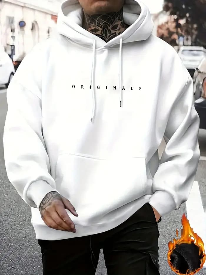 Sweat-shirt à capuche décontracté pour homme