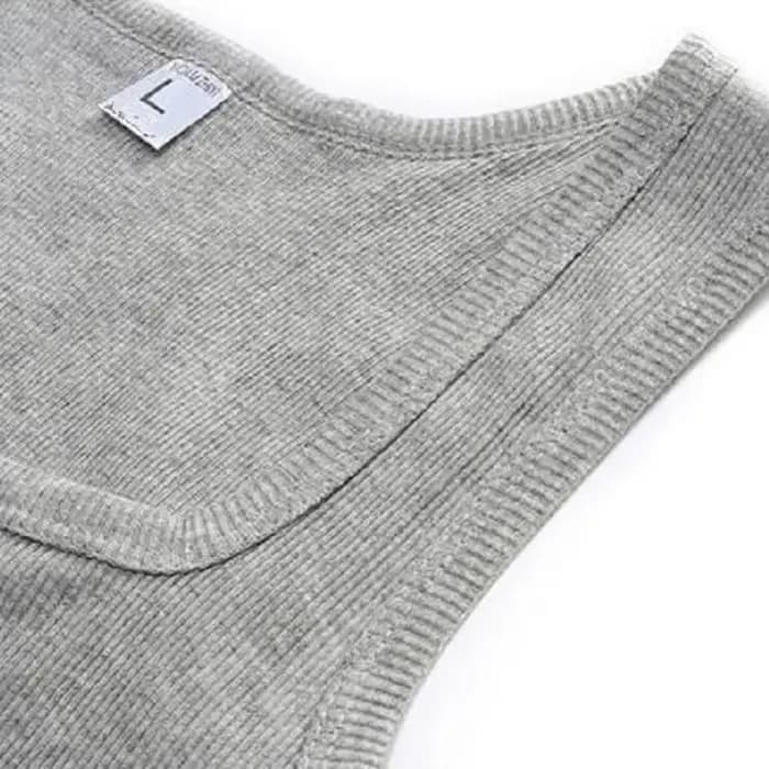 Offre spéciale été hommes vêtements femmes basique élastique débardeur pur coton sans manches