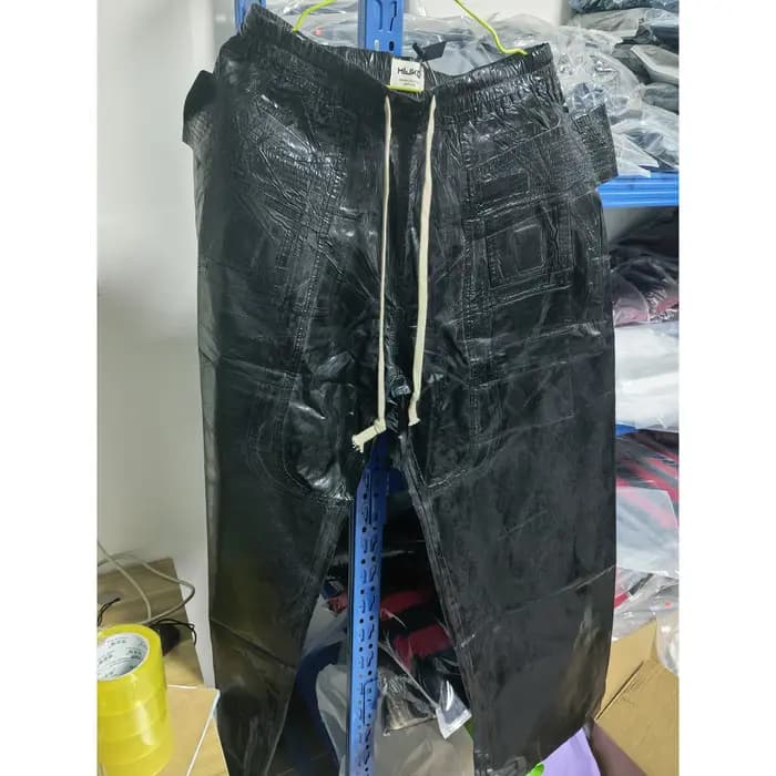 Pantalon Cargo noir à jambes larges