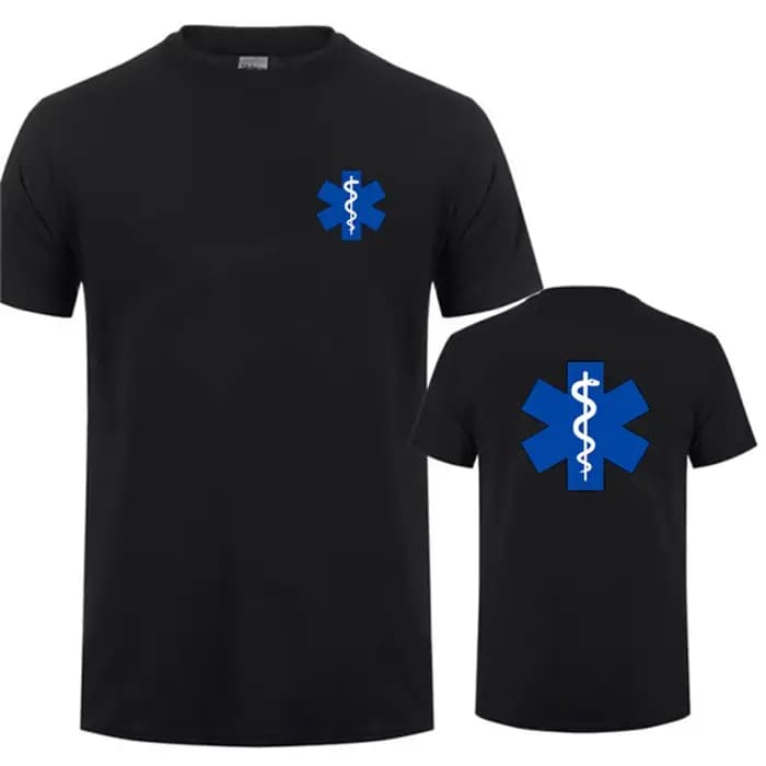 T-shirt imprimé EMT Emergency Ambulance pour hommes et femmes