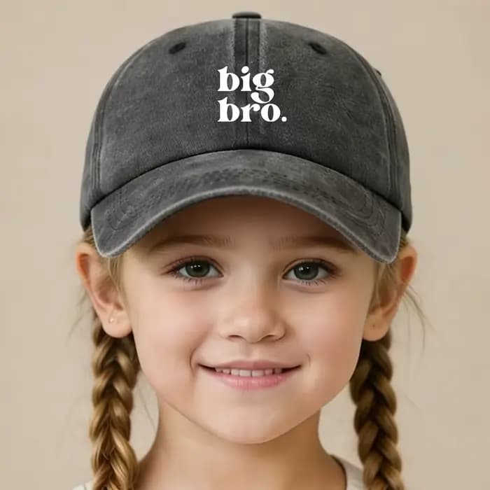 Casquette de baseball unisexe classique délavée style vintage pour garçons et filles de 6 à 12 ans