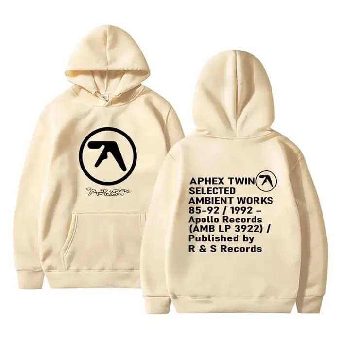 Aphex Twin graphique sweat à capuche hommes femmes décontracté Vintage Streetwear mâle mode gothique sweats