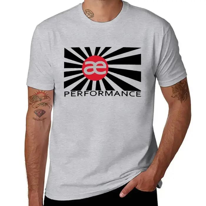 T-shirt graphique à manches courtes et col rond pour hommes