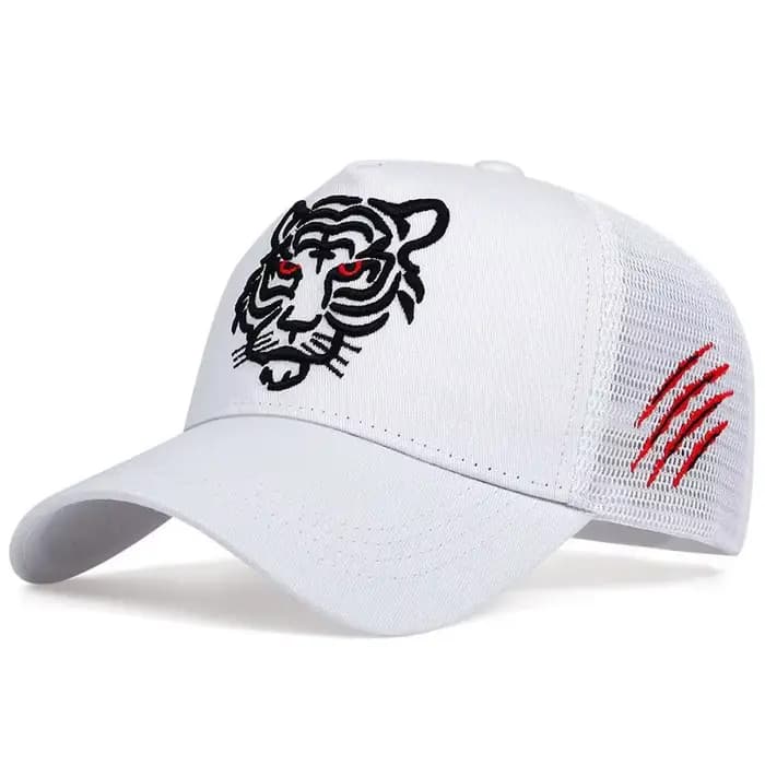 Nouvel An du tigre année de noël chapeau hommes mode haut tête de tigre broderie casquette de Baseba