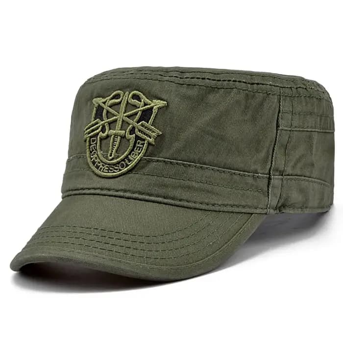 Casquette militaire unisexe camouflage brodée