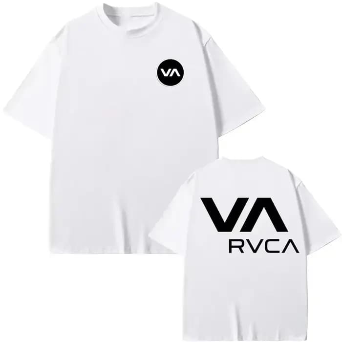 T-shirt RVCA noir en coton pour l'été