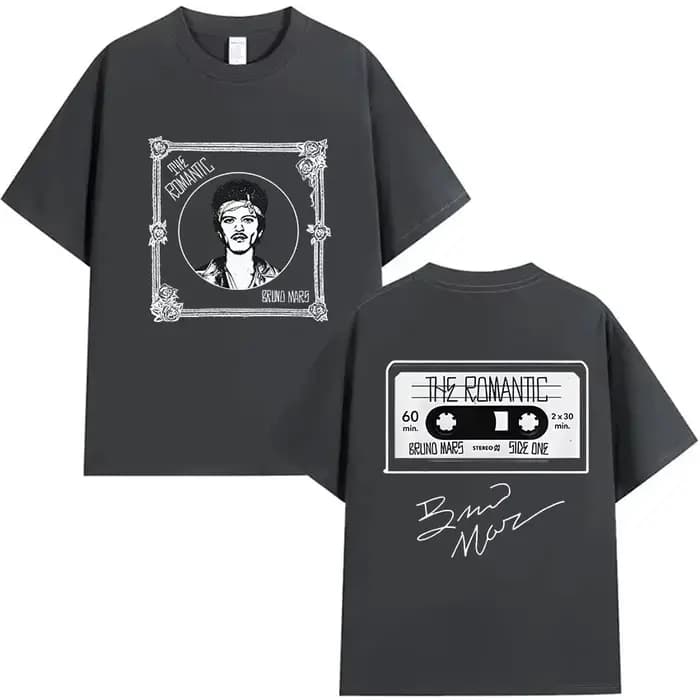 Bruno Mars The Romantic Tour 2026 T-shirt pour homme