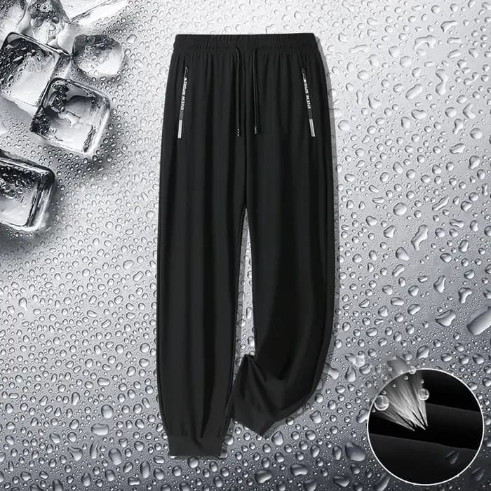 Été hommes décontracté haut de gamme glace soie pantalon sport pantalon à séchage rapide hommes pant