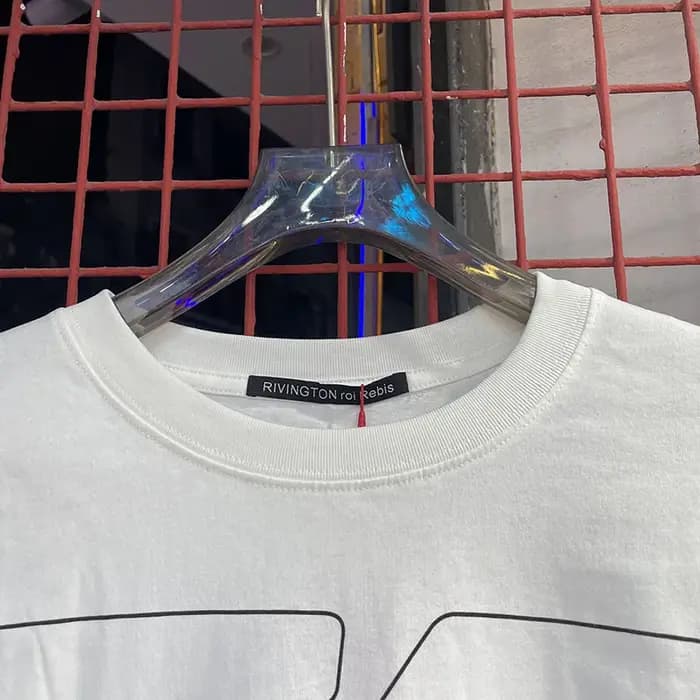 Haute qualité 100% coton Vintage blanc RRR123 à manches longues t-shirt hommes femmes lettres classiques Logo Graffiti