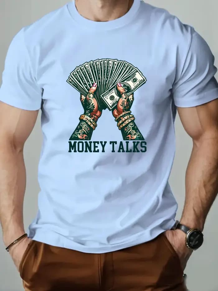T-shirt col rond pour hommes