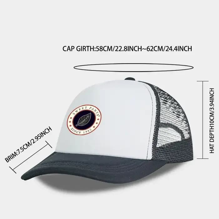 Casquette en maille éponge SENAO Sweet Pants avec logo feuille