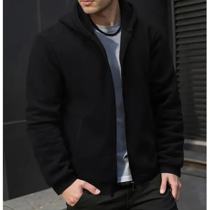 Sweat à capuche brillant pour hommes, fermeture éclair, Hip-Hop, oreille de chien, Design Cool, veste à capuche, H257