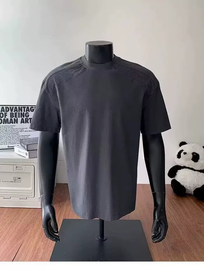 T-shirt déstructuré à coupe épaules tombantes style américain
