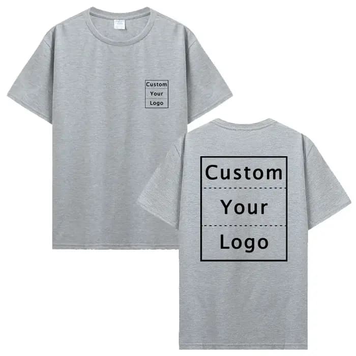 T-shirt imprimé personnalisé personnalisé votre conception T-shirt bricolage Photo Logo texte hommes