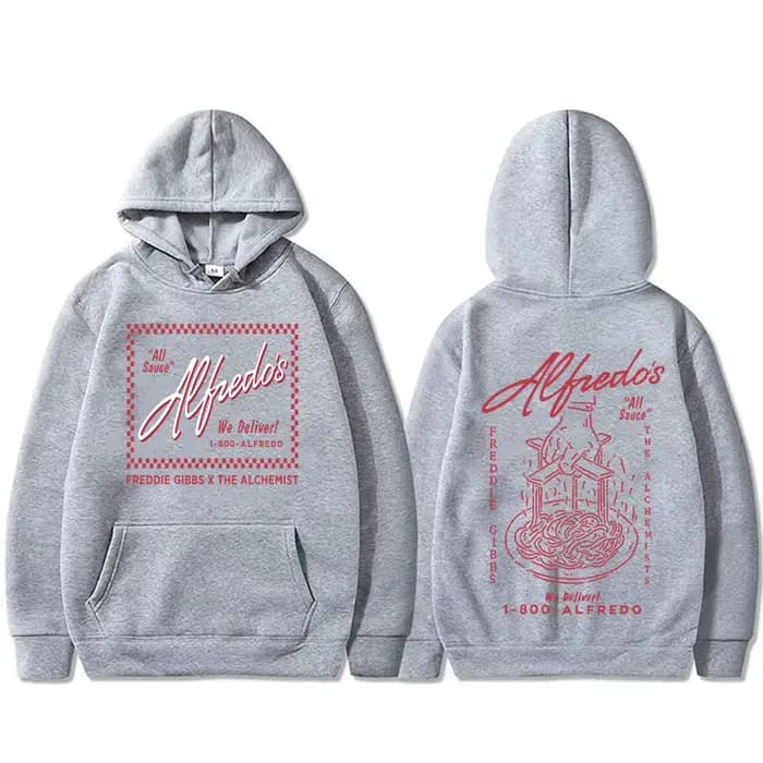 Rappeur Freddie Gibbs et l'alchimiste Alfredo le tour sweat à capuche hommes femmes Hip Hop surdimensionné