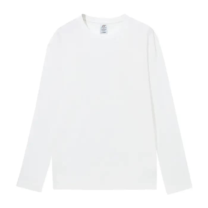 T-shirt femme manches longues col rond coton doux T-shirt solide Harajuku Streetwear mode coréenne p