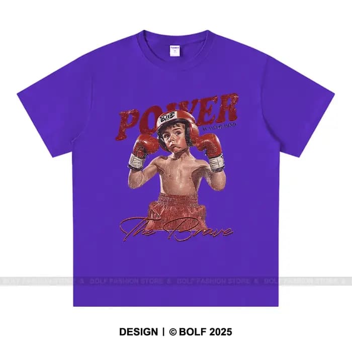 Boxe Gym Boy imprimé hommes femmes T-Shirt 100% coton surdimensionné graphique hauts t-shirts pour l'été