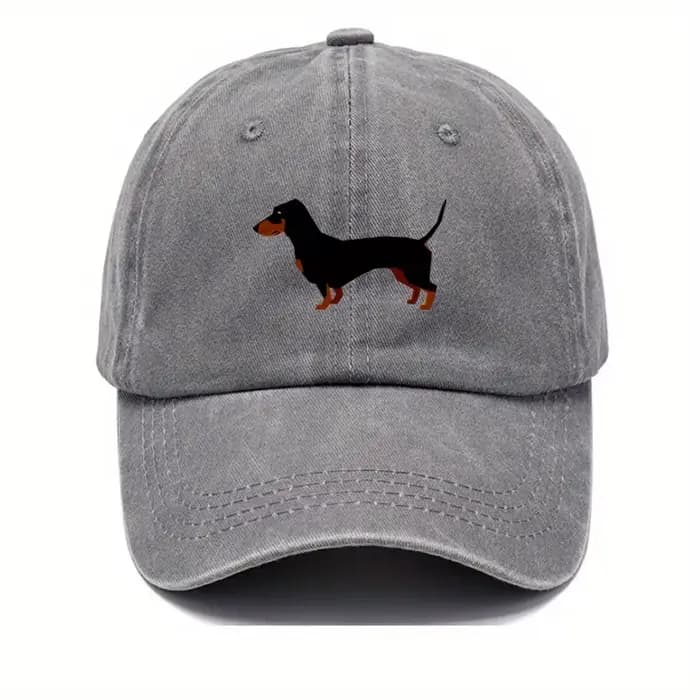 Casquette de baseball teckel rétro pour hommes et femmes