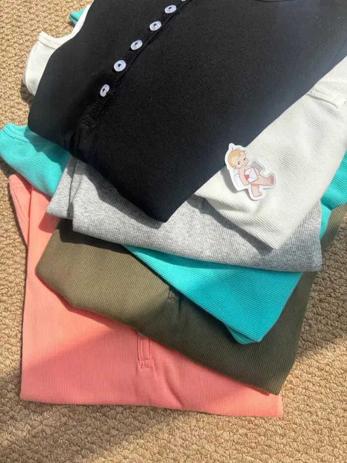 T-Shirt à Manches sulfet Col Rond pour Femme