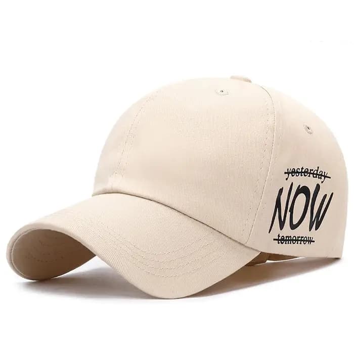 Casquette de baseball FS noire et blanche à imprimé lettres pour hommes