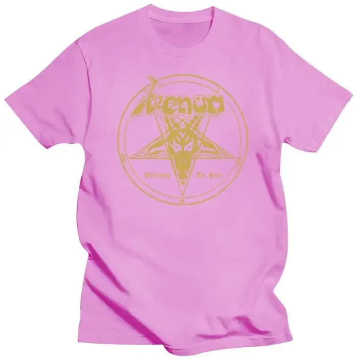 Venom Metal Band Welcome to Hell Album T-shirt noir pour homme