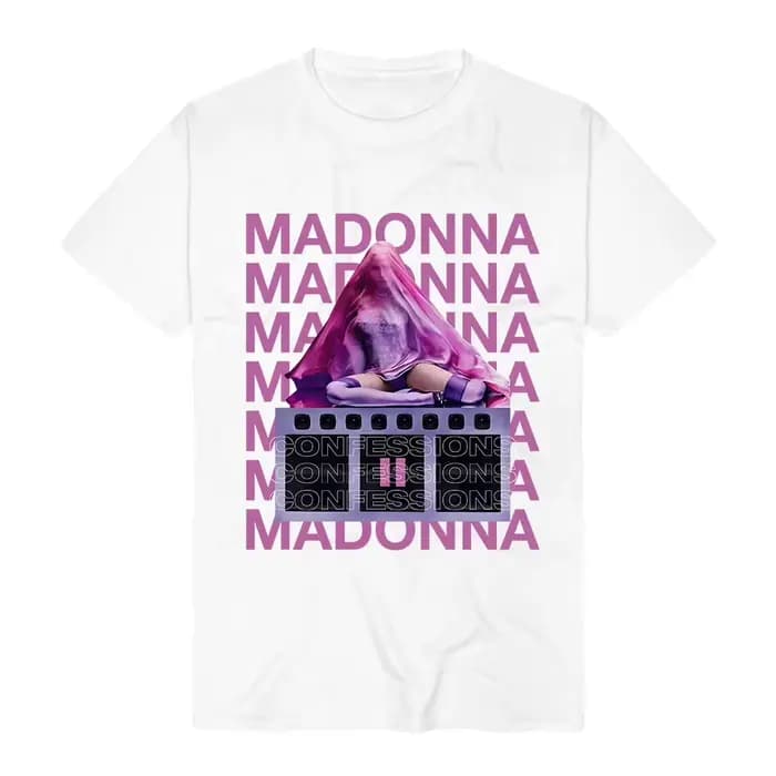 T-shirt unisexe streetwear Madonnaa CONFESSIONS II