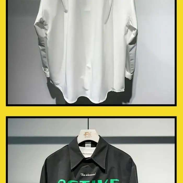 Chemise à manches longues polyvalente pour homme
