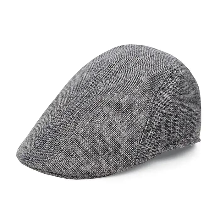 Hommes bérets casquette Style britannique 2024 nouveau automne été lin chapeaux mode casquettes plates classique