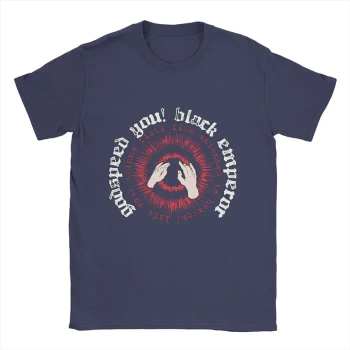 Hipster Godspeed You Black Emperor Band T-Shirt pour hommes col rond 100% coton