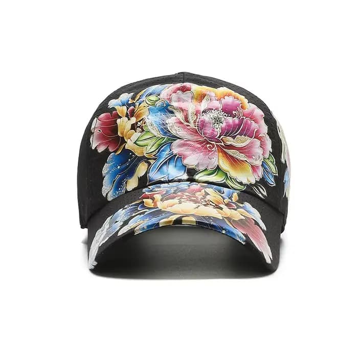 Marque hommes femmes casquette de Baseball florale été décontracté coton fleur cravate colorant casquettes de relance Hip Hop rue chapeaux