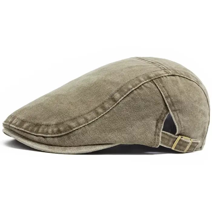 Offre spéciale Vintage peintre béret unisexe mode plat visière casquette décontracté automne rétro coton solide gavroche chapeau été réglable