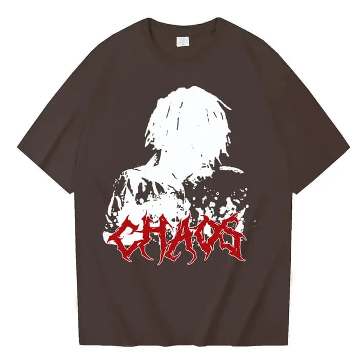 Ken Carson More Chaos Album 2025 T-shirt Harajuku col rond chemise décontractée cadeau