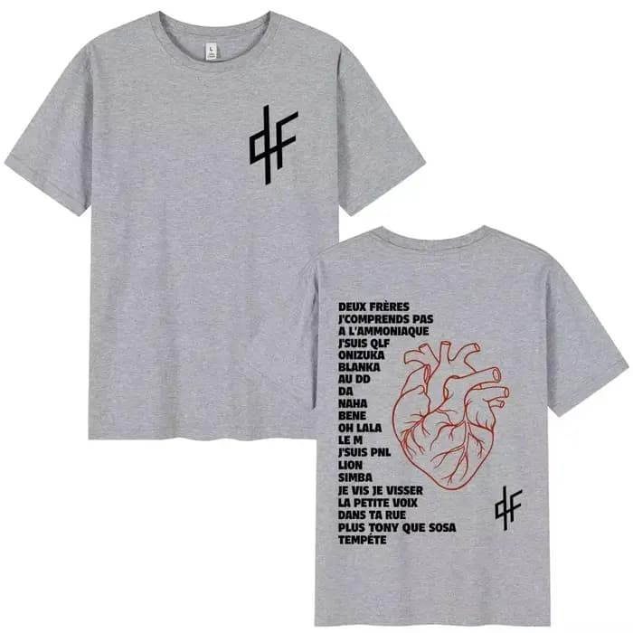 T-shirt graphique 2026 Rapper PNL Le Monde Chico Album pour hommes et femmes