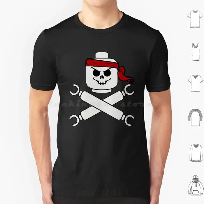 Crâne contour t-shirt coton hommes femmes bricolage impression crâne Punk Goth métal Alternative Emo