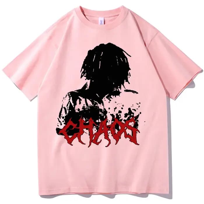 Ken Carson More Chaos Album 2025 T-shirt Harajuku col rond chemise décontractée cadeau