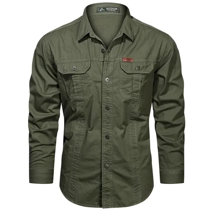 Chemise Cargo à manches longues pour hommes