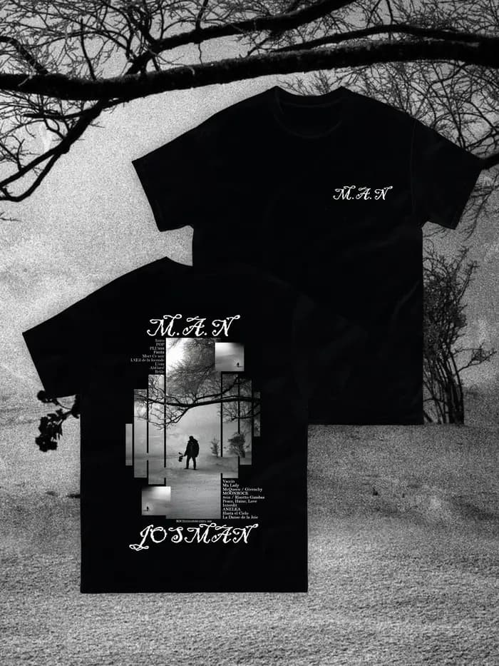 T-shirt graphique du rappeur chanteur français Josman