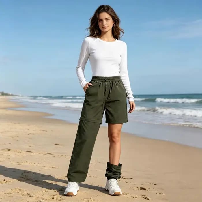 Pantalon cargo imperméable pour femme