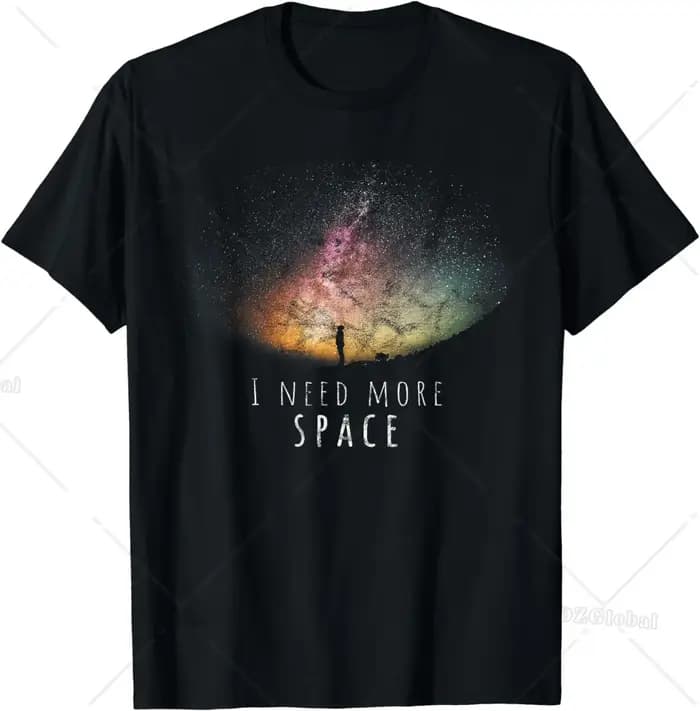 J'ai besoin de l'espace ciel nocturne drôle astronomie Science galaxie étoiles T-Shirt Streetwear gr