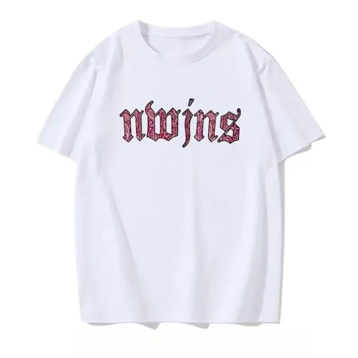 T-shirt en coton style simple avec motif lettres - Nouveau design d'été