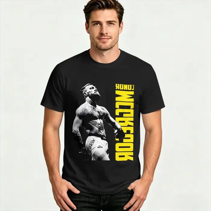 Conor Mcgregor Notorious T-shirts en coton 100% Hip Hop pour hommes