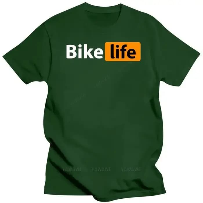 Bicicletas Life Hub Logo hommes T-Shirt marque de mode grande taille col rond