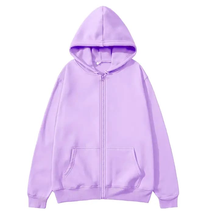 Surdimensionné sweat à capuche pour femme décontracté solide fermeture éclair